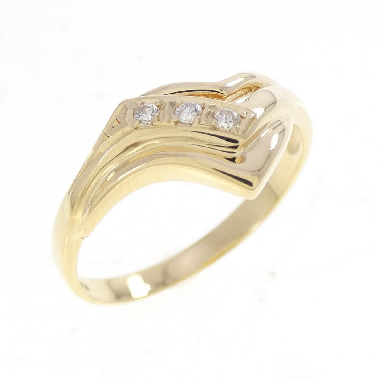 K18YG ダイヤモンド リング