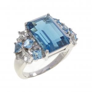 PT900 ブルートパーズ リング 4.50CT