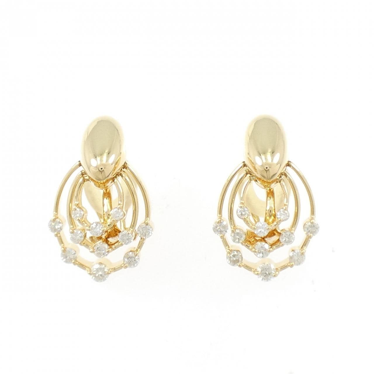 K18YG ダイヤモンド イヤリング 1.00CT