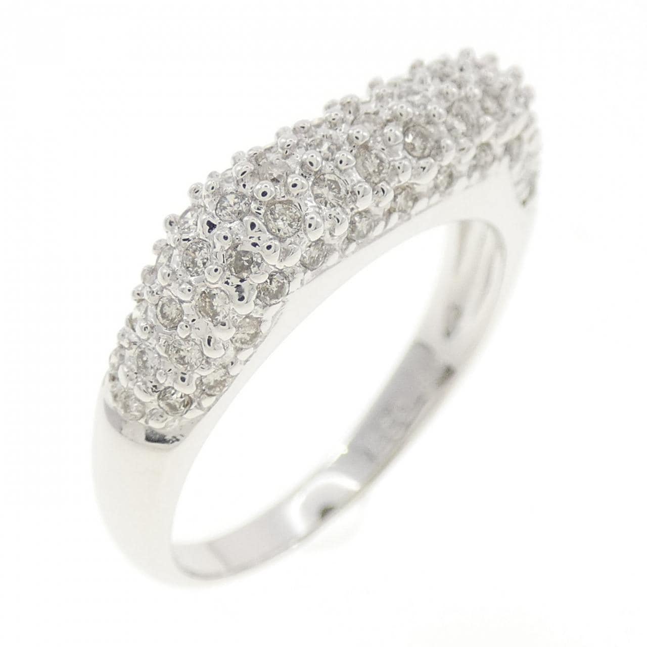 K18WG ダイヤモンド リング 0.35CT