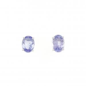 K18WG タンザナイト ピアス 2.00CT