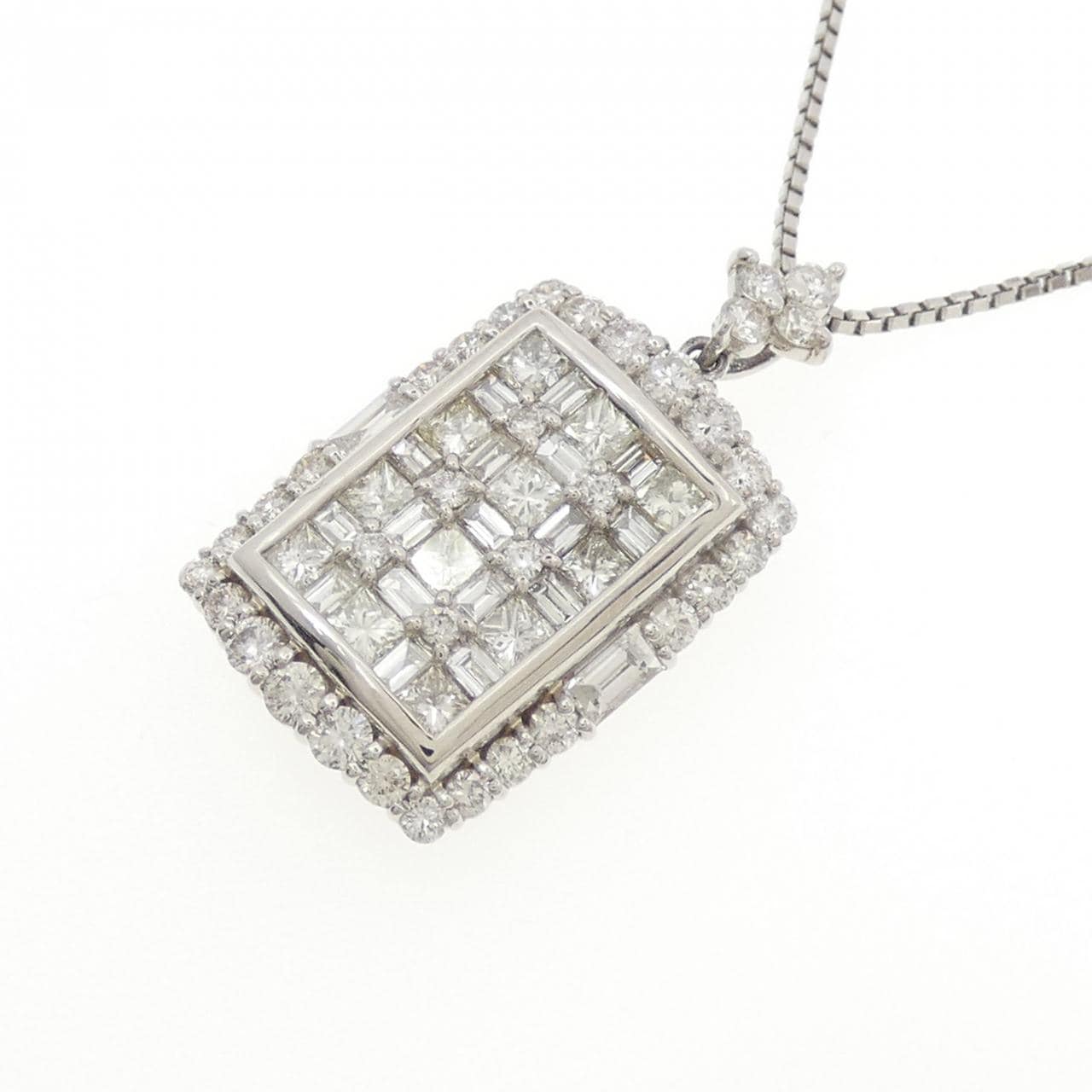 PT900/PT850 ダイヤモンド ネックレス 2.00CT