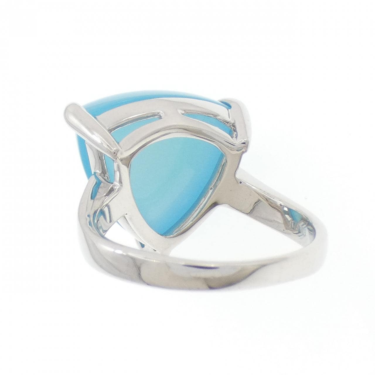 K18WG カルセドニー リング 13.25CT