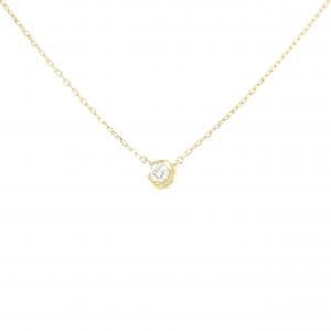 スタージュエリー ムーンセッティング ネックレス 0.04CT