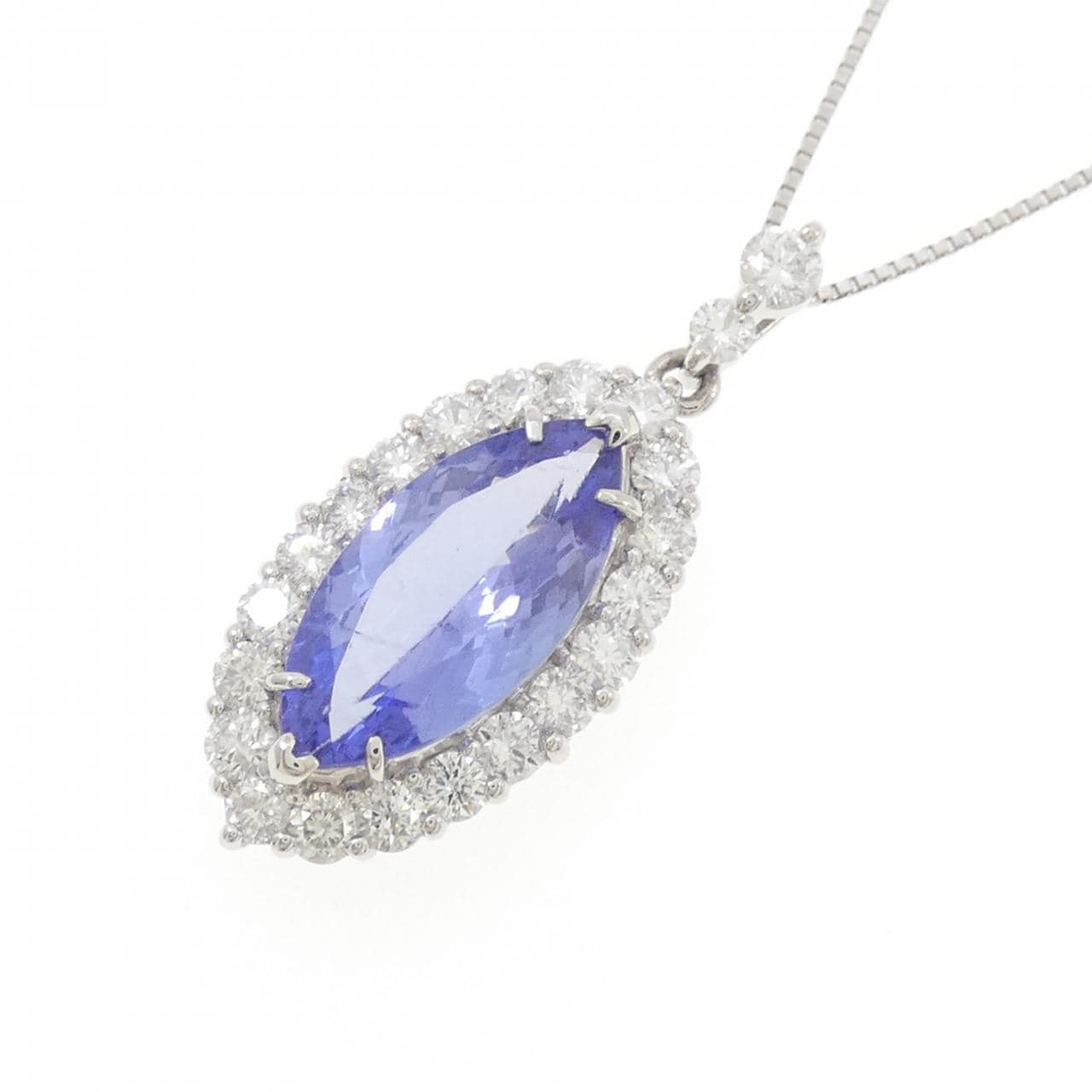 PT900/PT850 タンザナイト ネックレス 3.60CT