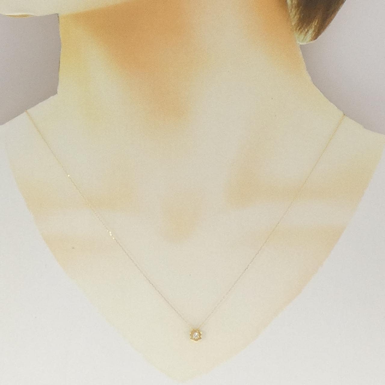 K18YG ダイヤモンド ネックレス 0.05CT