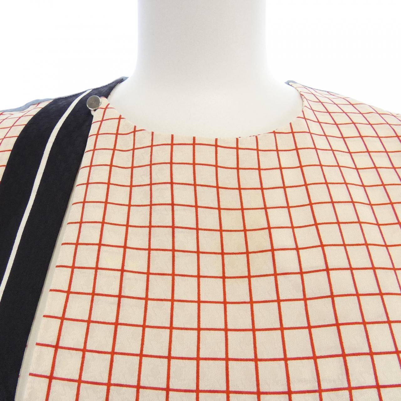 エルメス HERMES ツイルレーヌ *76-7313. ワンピース