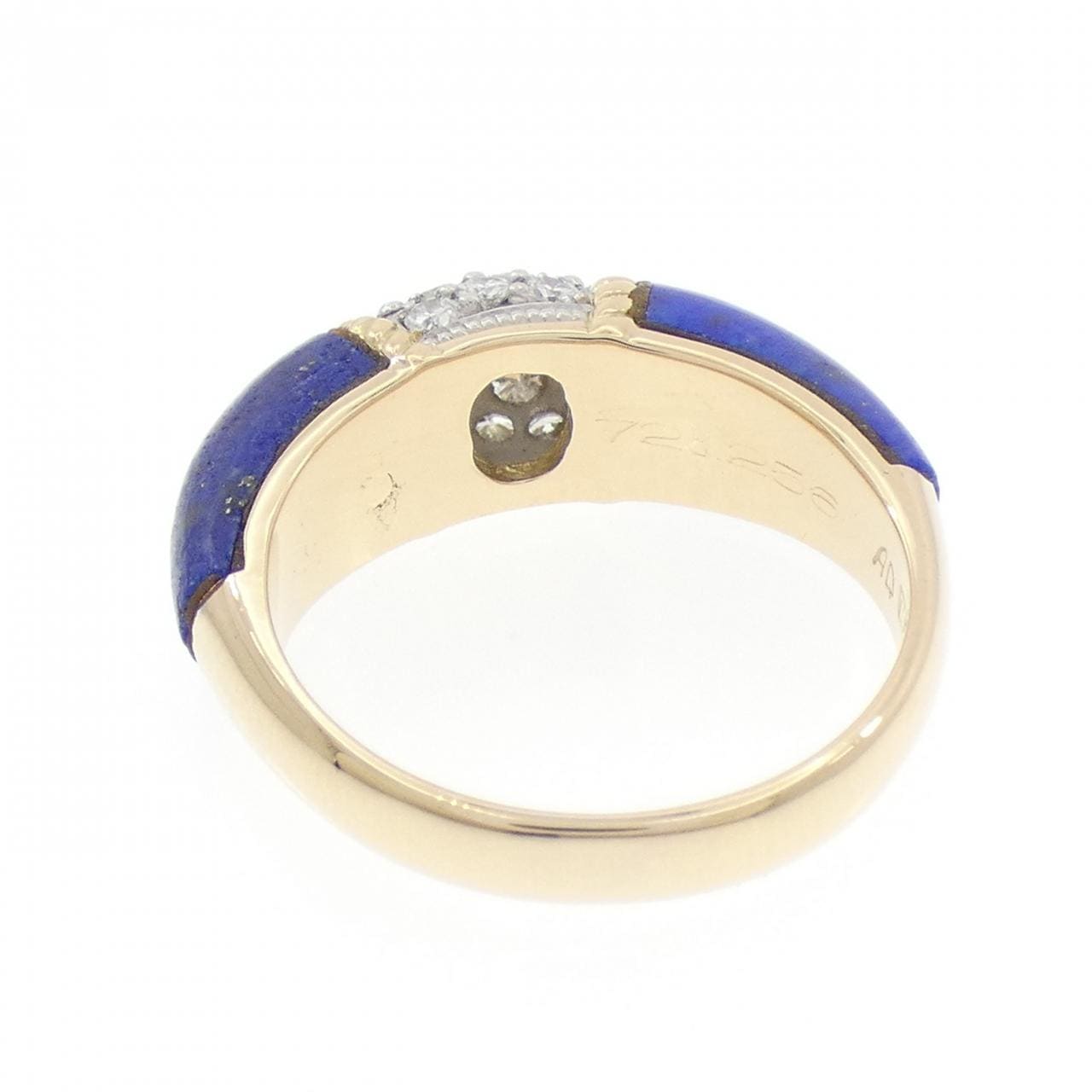 750YG/PLAT ラピスラズリ リング