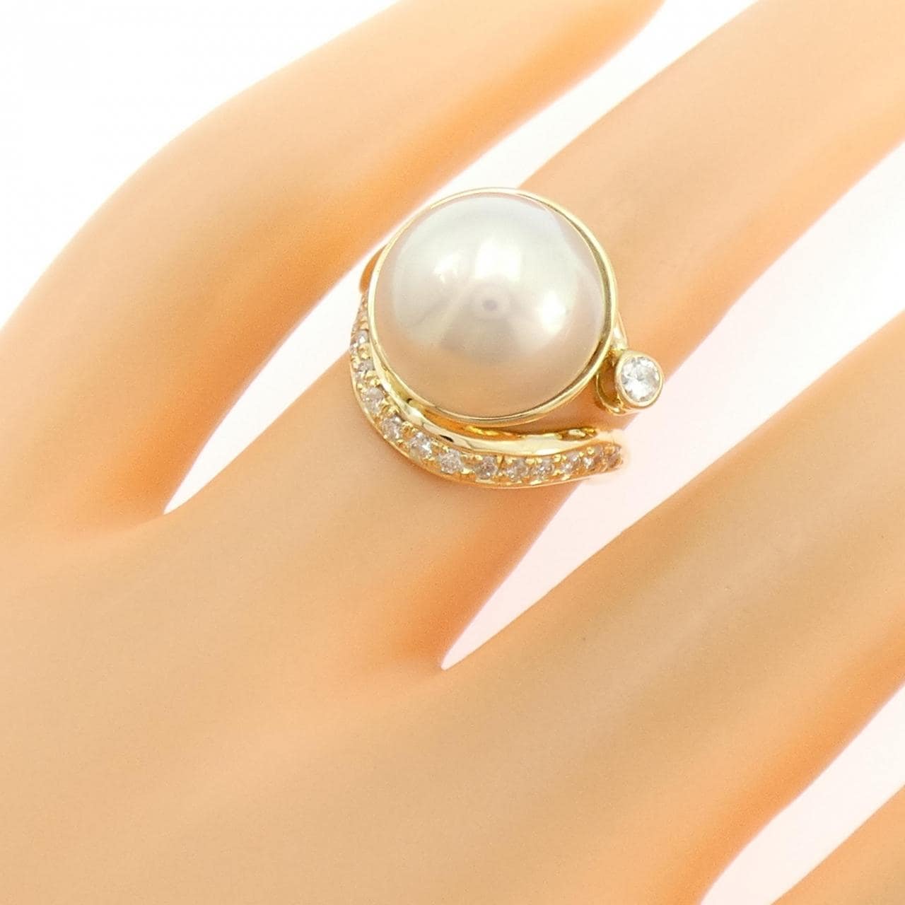 K18YG Mabe Pearl Ring