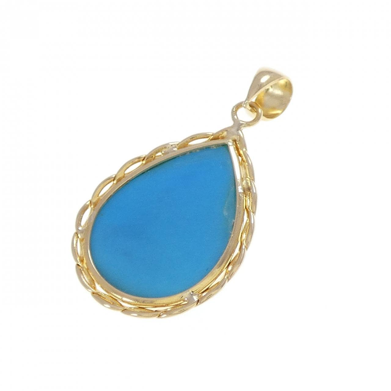 K18YG ターコイズ ペンダント