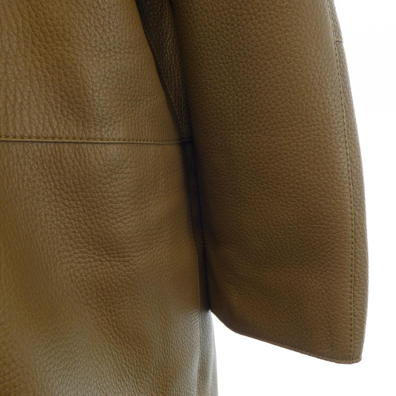 エルメス HERMES レザーコート