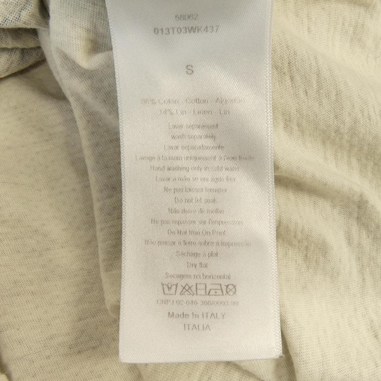 クリスチャンディオール CHRISTIAN DIOR LA JUSTICE 013T03WK437 Tシャツ