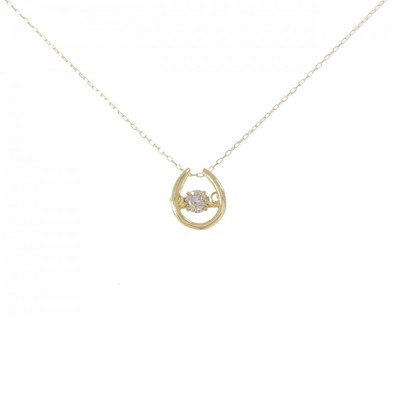 K18YG ダイヤモンド ネックレス 0.10CT