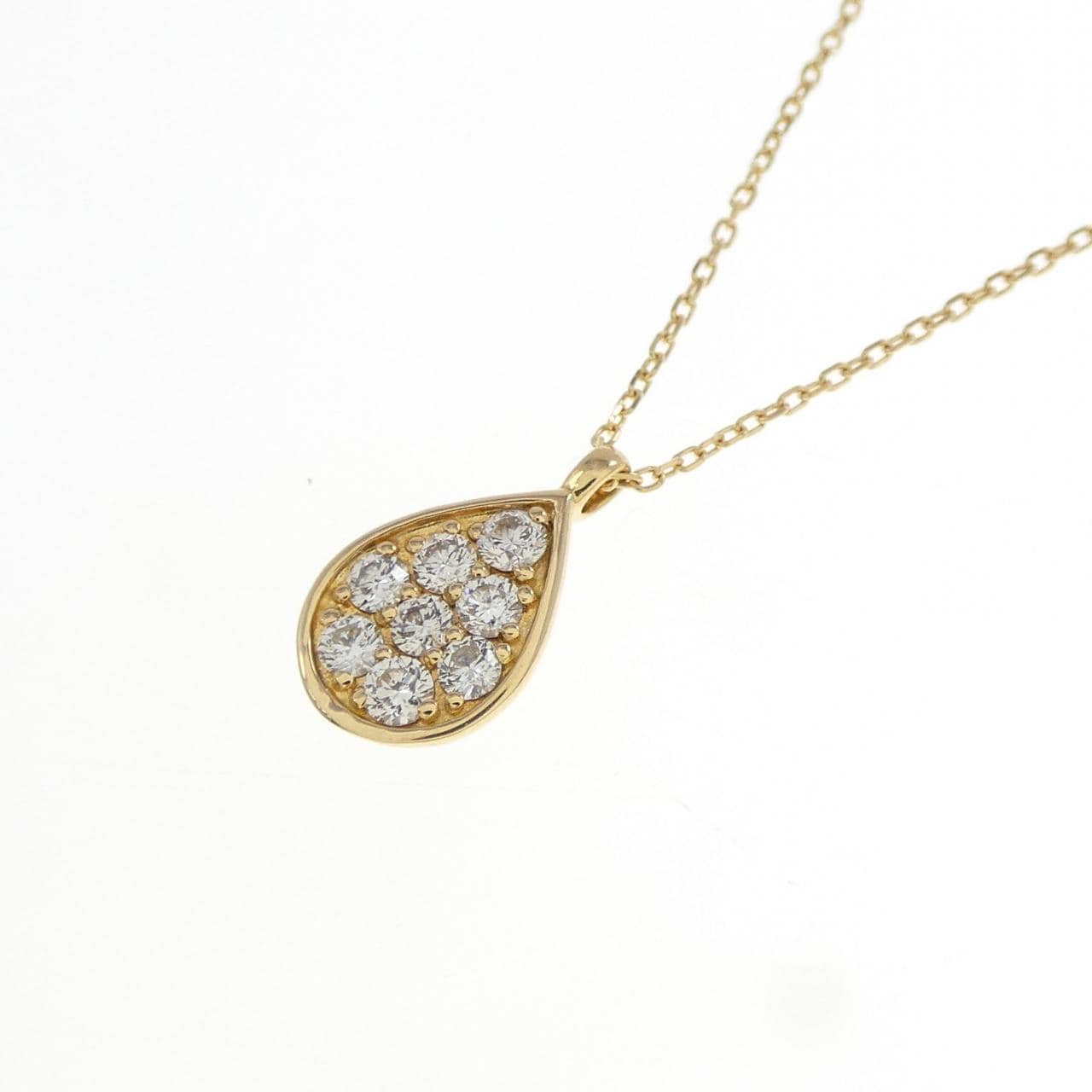 K18YG ダイヤモンド ネックレス 0.15CT