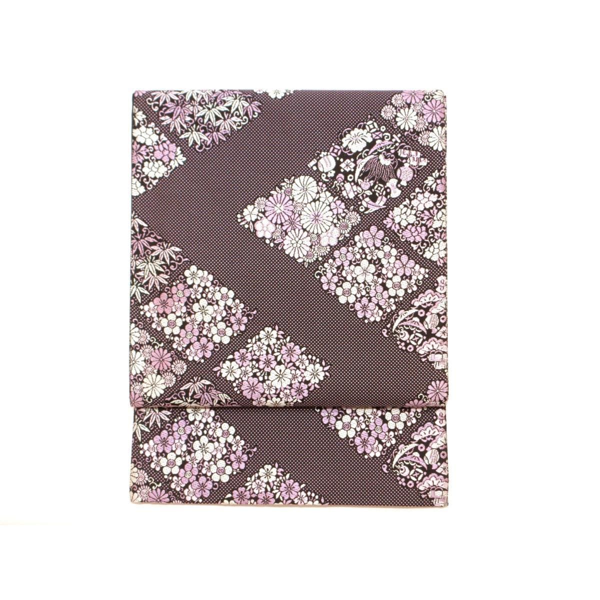 【未使用品】袋帯　唐織　全通柄