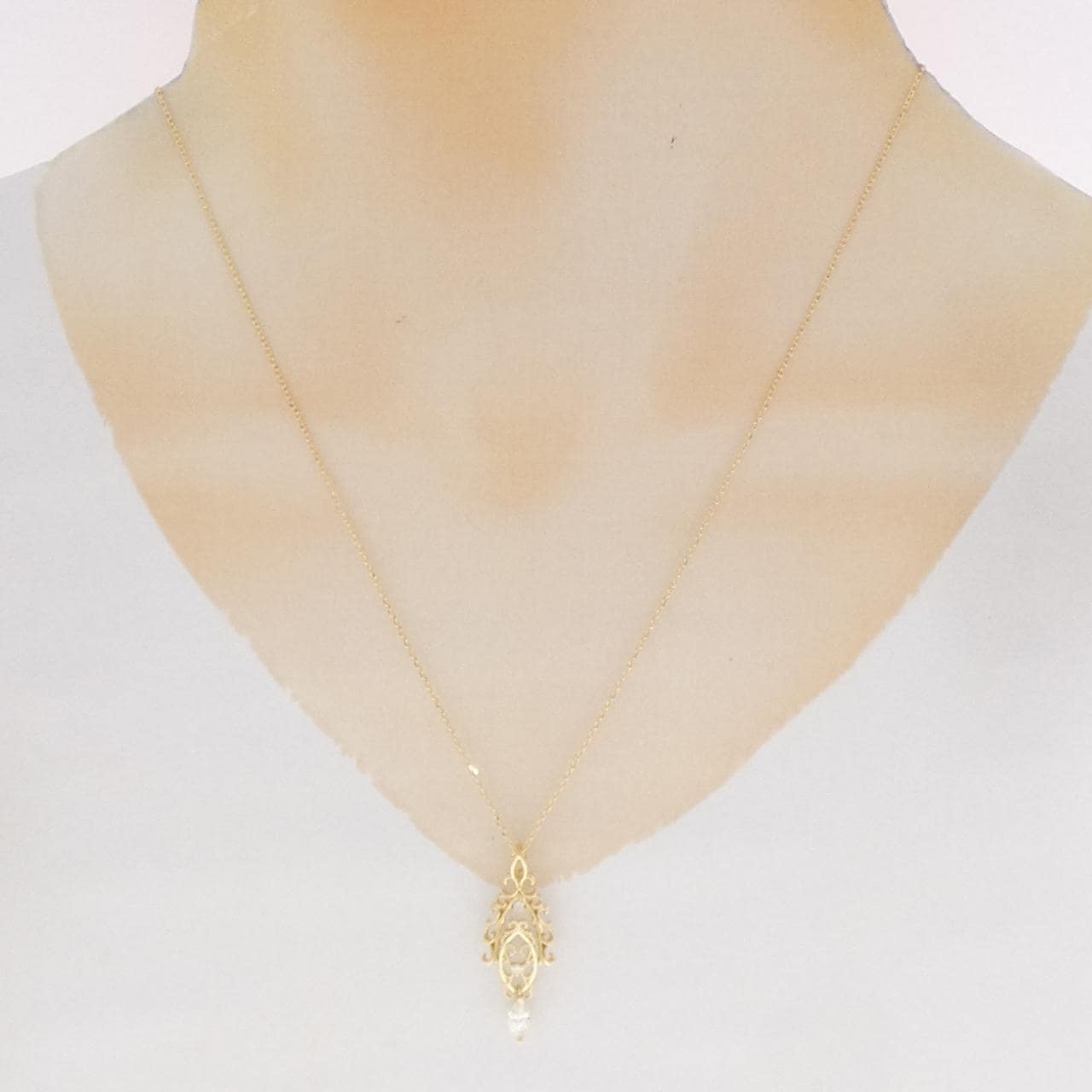 K18YG ダイヤモンド ネックレス 0.35CT