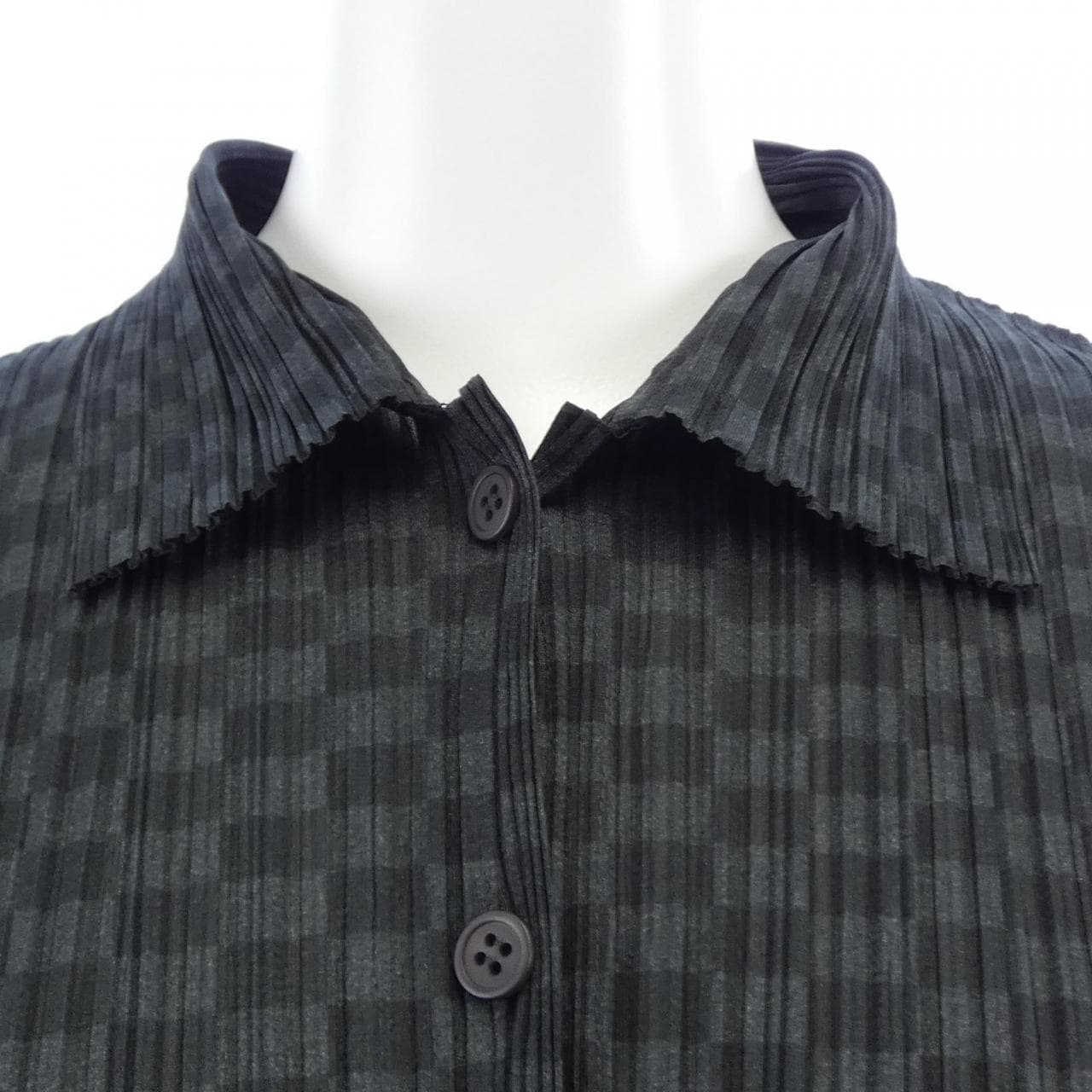 【ヴィンテージ】プリーツプリーズ PLEATS PLEASE 2003 ブロックチェック PP31-JJ962 7558022 シャツ