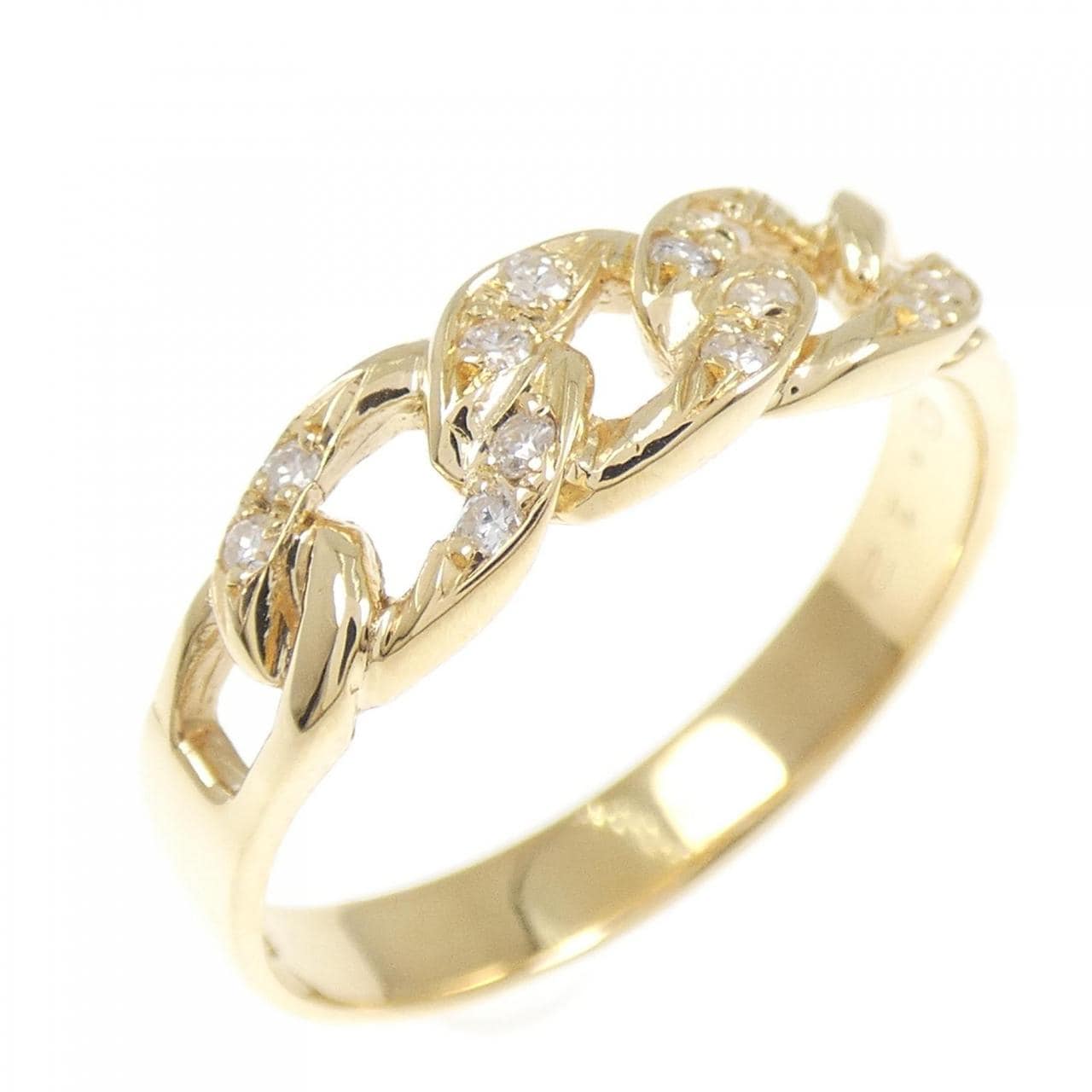 K18YG ダイヤモンド リング 0.12CT