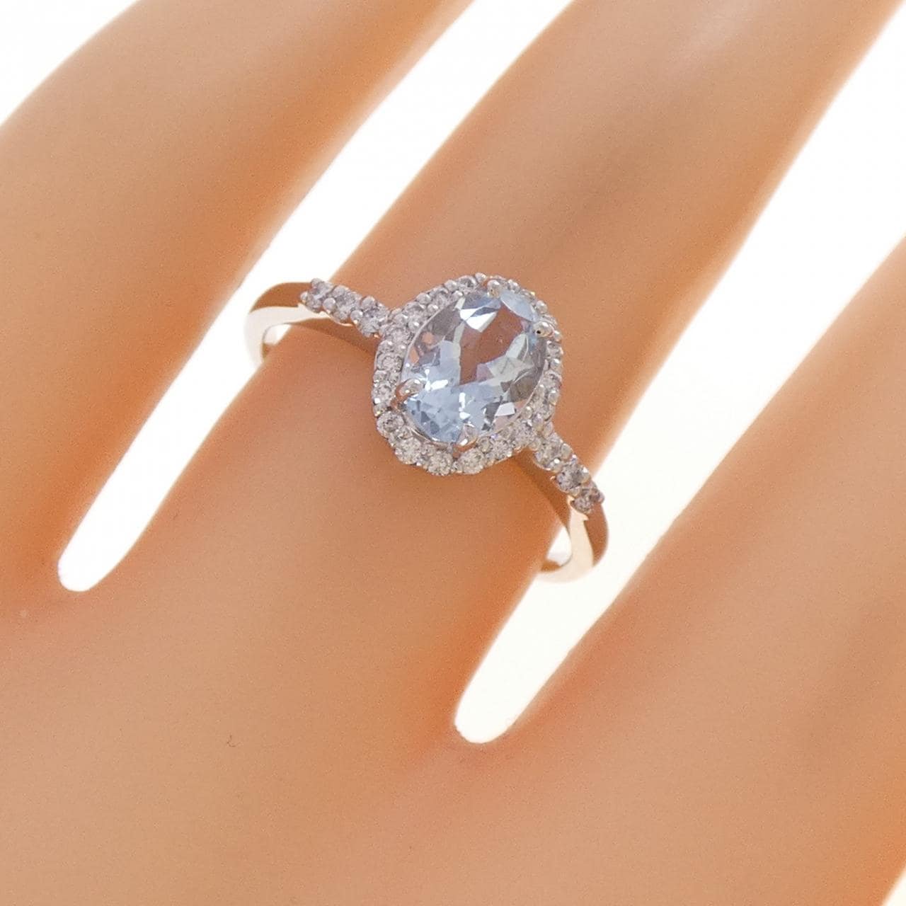 PT900 アクアマリン リング 0.66CT