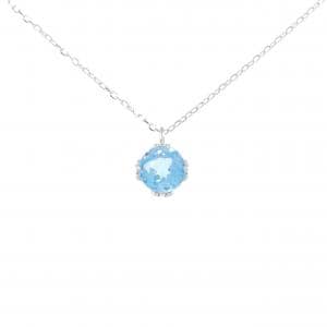 K10WG blue Topaz necklace