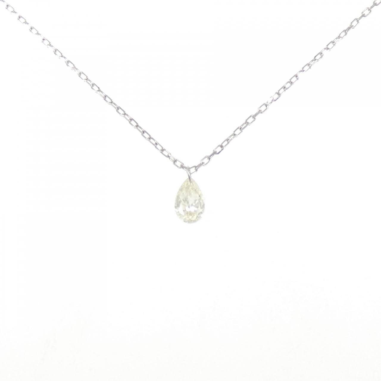 K18WG ダイヤモンド ネックレス 0.23CT