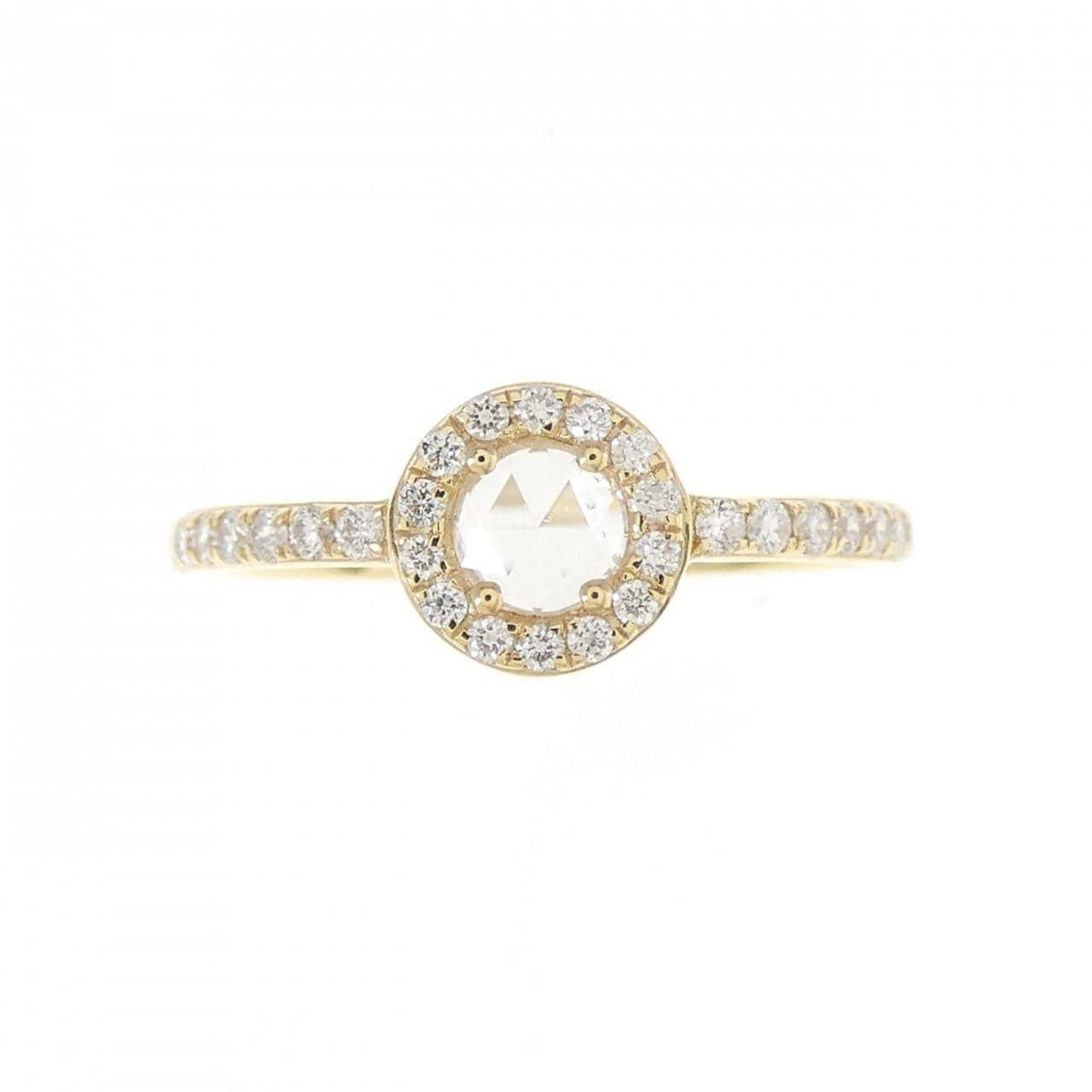 [BRAND NEW] K18YG Diamond Ring 0.22CT