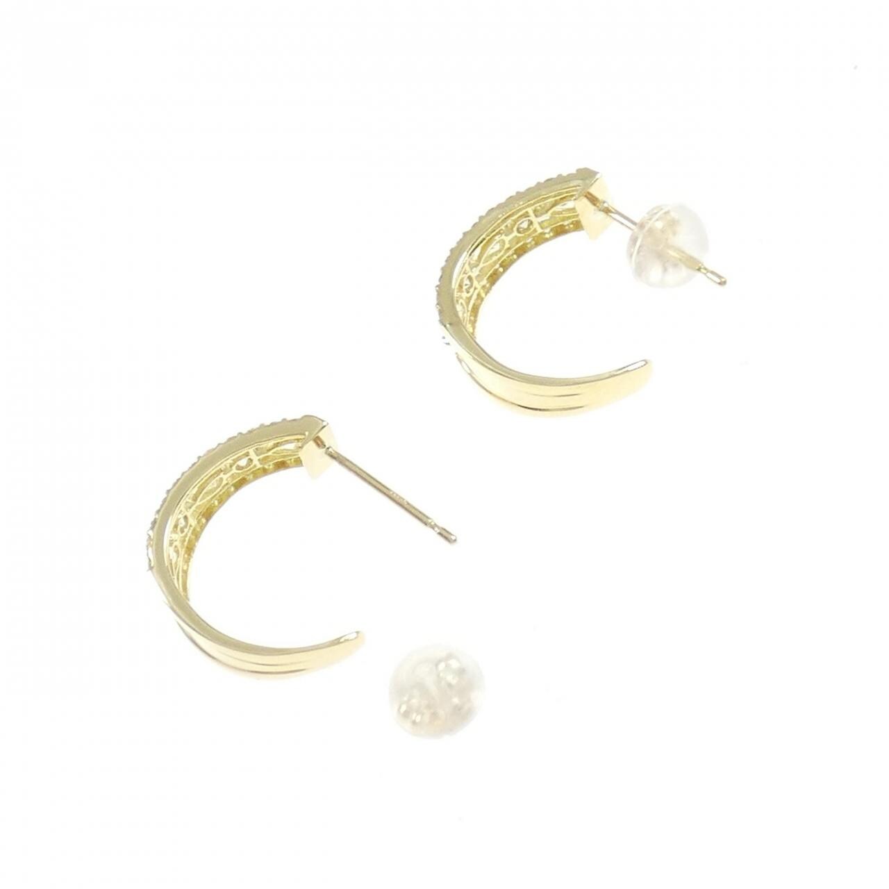 【新品】K18YG ダイヤモンド ピアス 0.60CT
