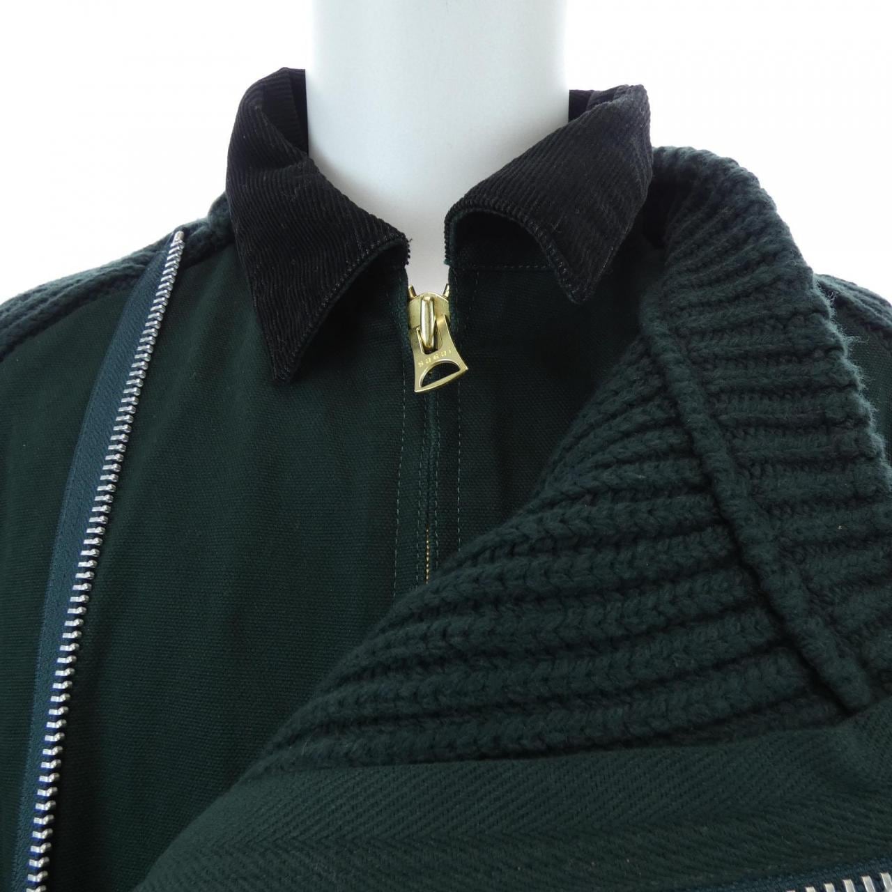 サカイ SACAI Carhartt WIP Washed Duck x Wool Knit 25-03860M ジャケット