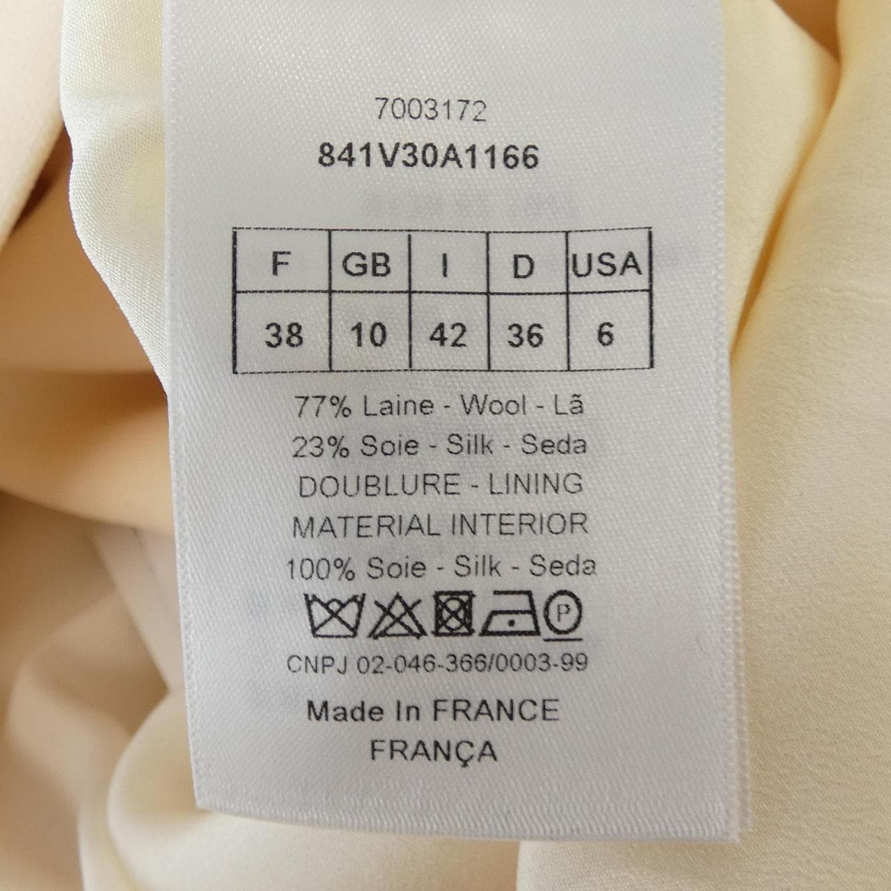 クリスチャンディオール CHRISTIAN DIOR 841V30A1166 ジャケット