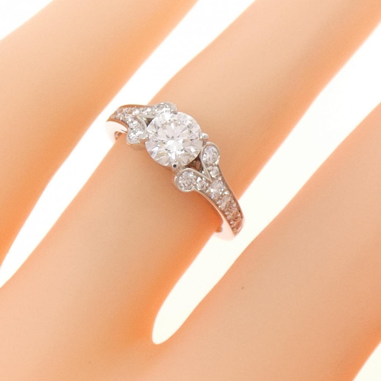 カルティエ バレリーナ リング 0.58CT G VVS2 VG