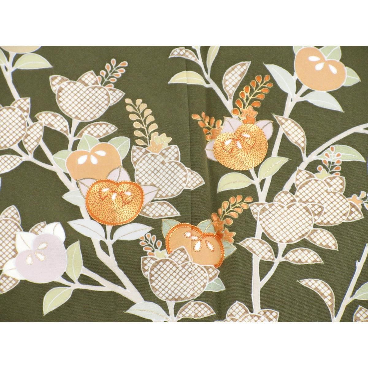 単衣　【千總】訪問着　木瓜