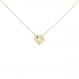K18YG ハート ダイヤモンド ネックレス 0.11CT