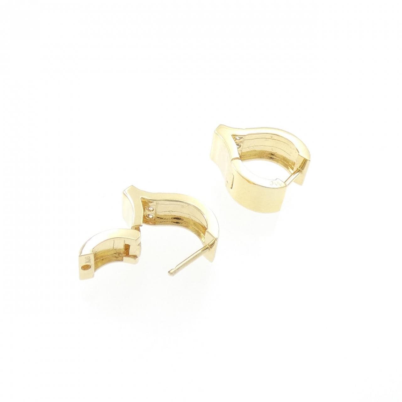 K18YG ダイヤモンド ピアス 0.12CT