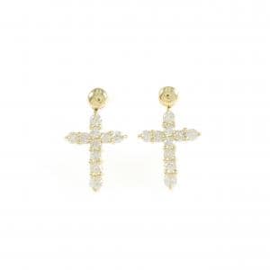 K18YG ダクロス イヤモンド ピアス 0.50CT