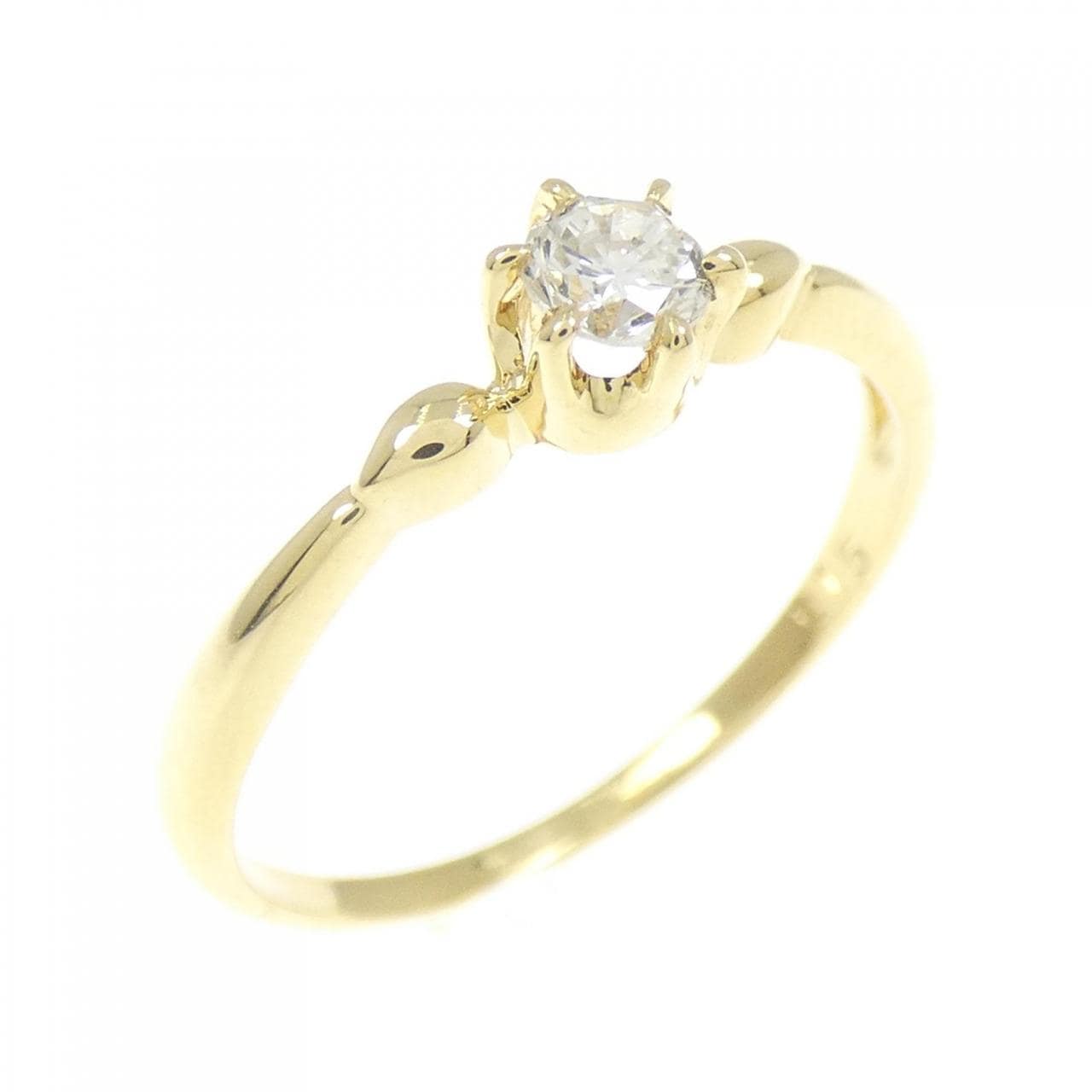 K18YG ダイヤモンド リング 0.15CT