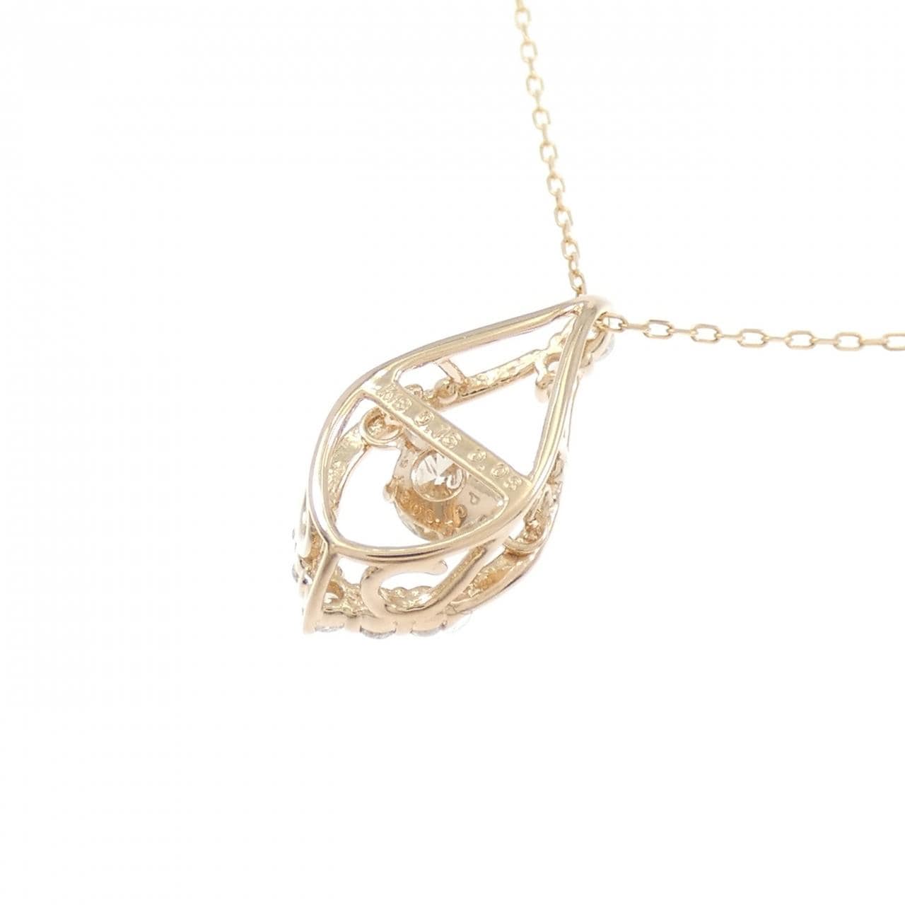 K18PG ダイヤモンド ネックレス 0.16CT