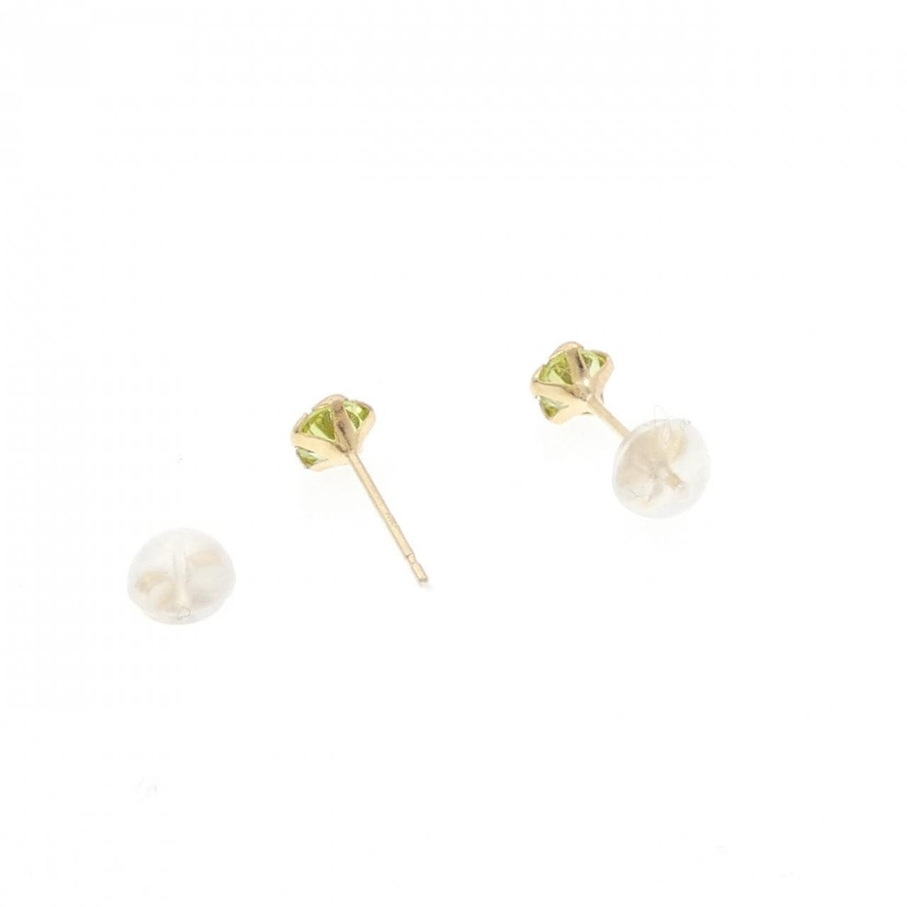 【新品】K18YG ペリドット ピアス