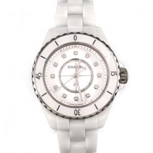 シャネル J12 33mmセラミック･12P H5703 セラミック クォーツ