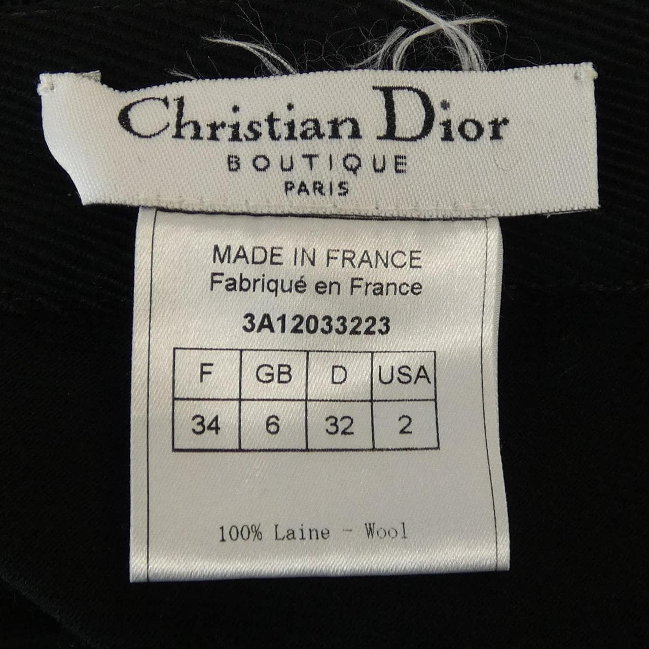 【ヴィンテージ】クリスチャンディオール CHRISTIAN DIOR 3A12033223 スカート
