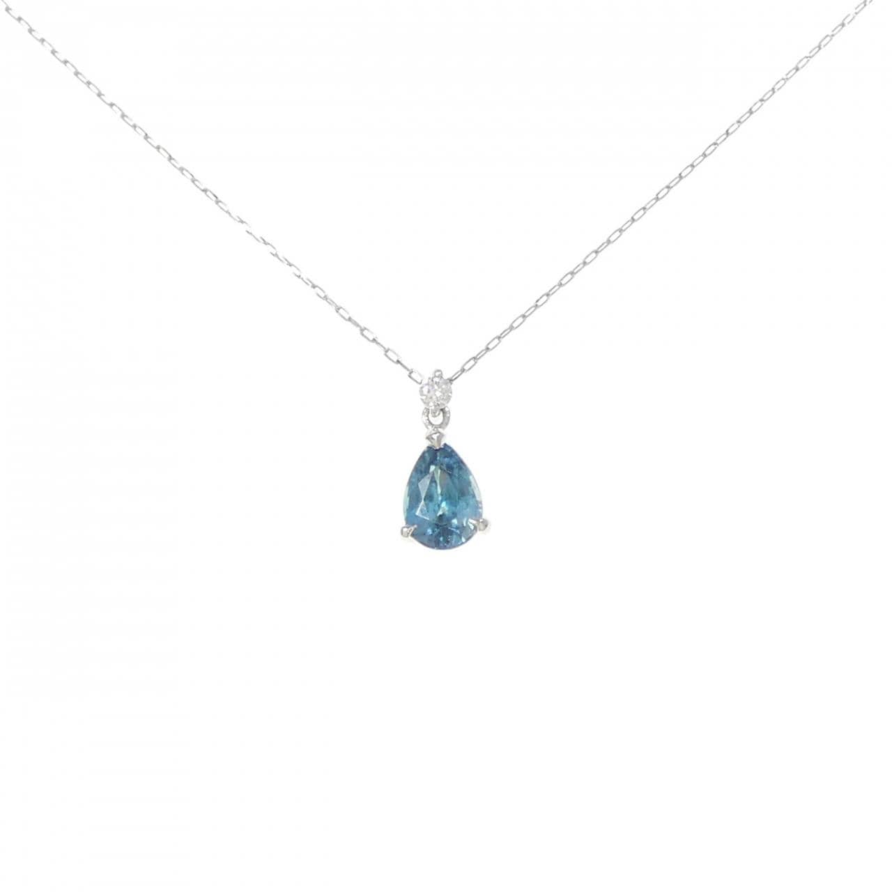 PT900 ジルコン ネックレス 0.92CT