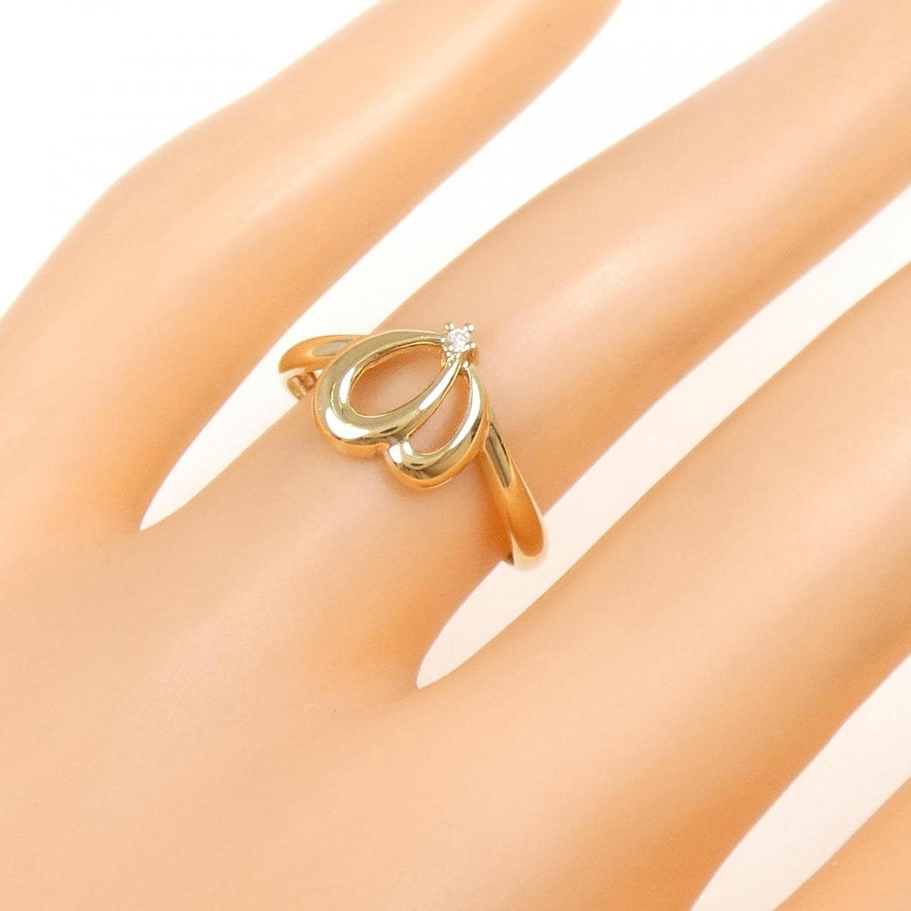 K18YG ダイヤモンド リング