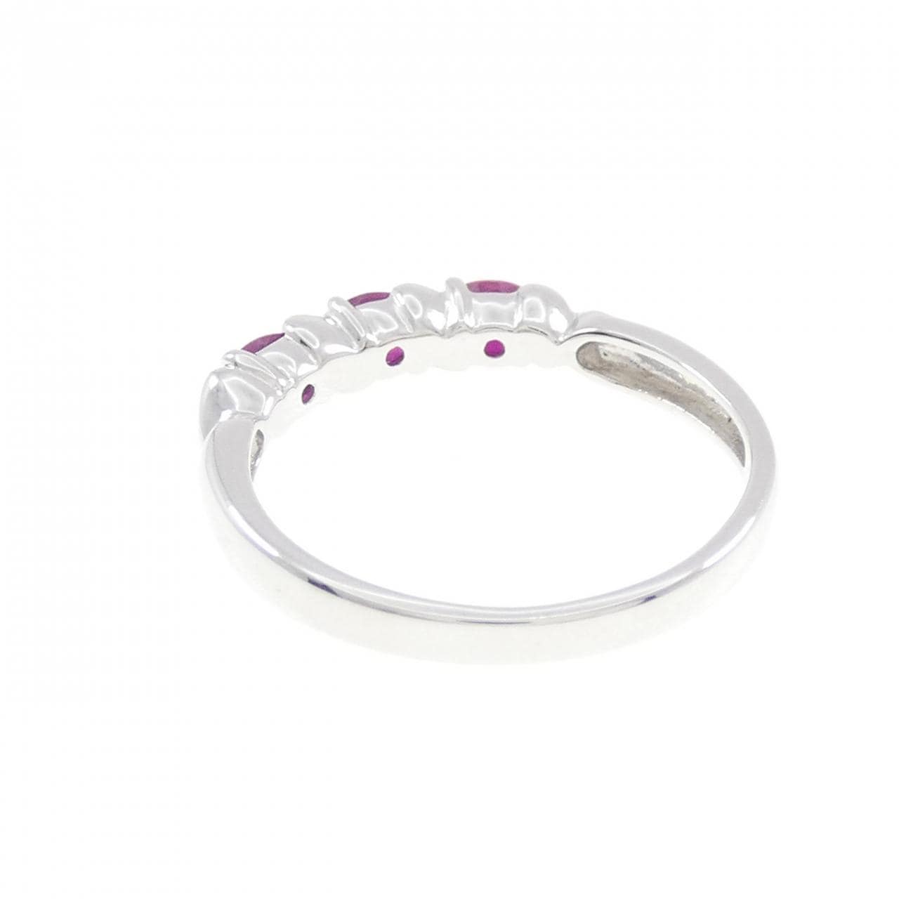 K14WG ルビー リング 0.70CT
