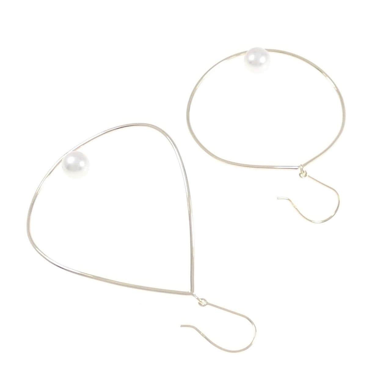 K18YG アコヤパール ピアス 6.3mm
