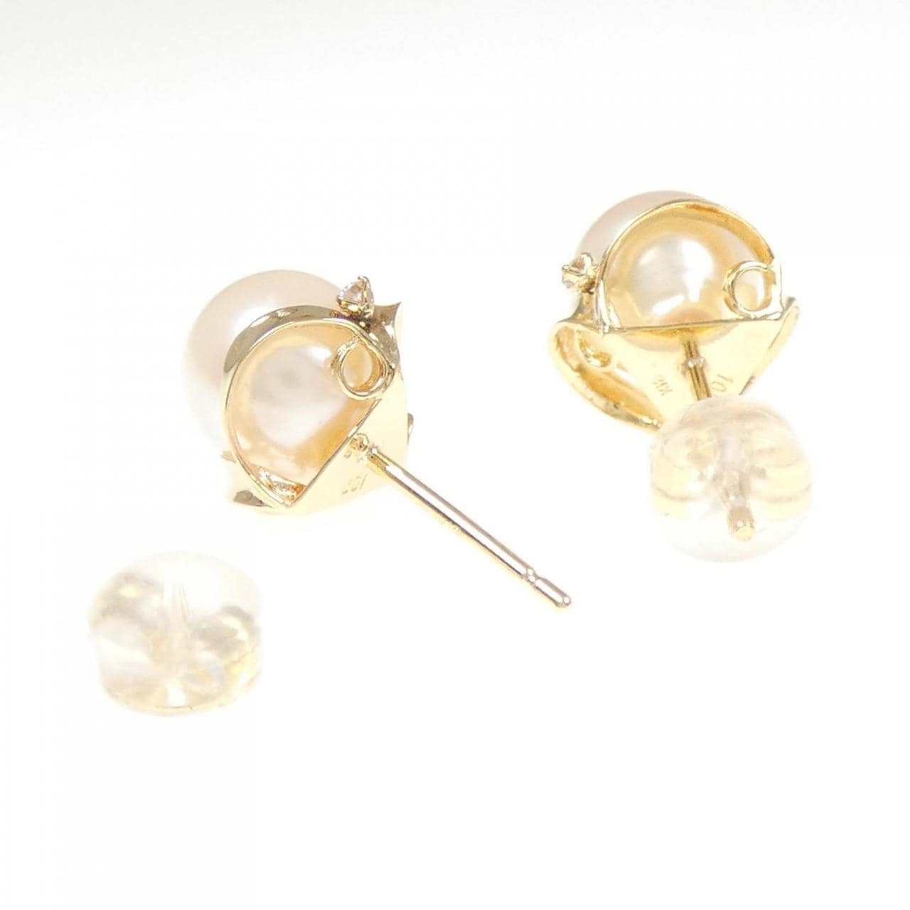 K18YG アコヤパール ピアス 7.4mm