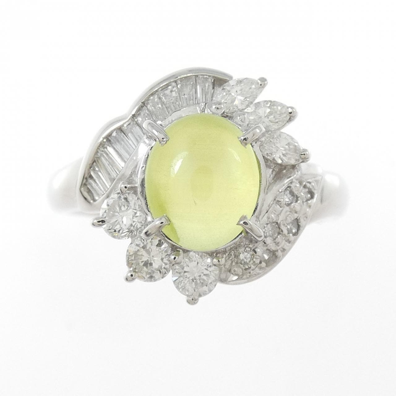 PT900 クリソベリルキャッツアイ リング 1.66CT