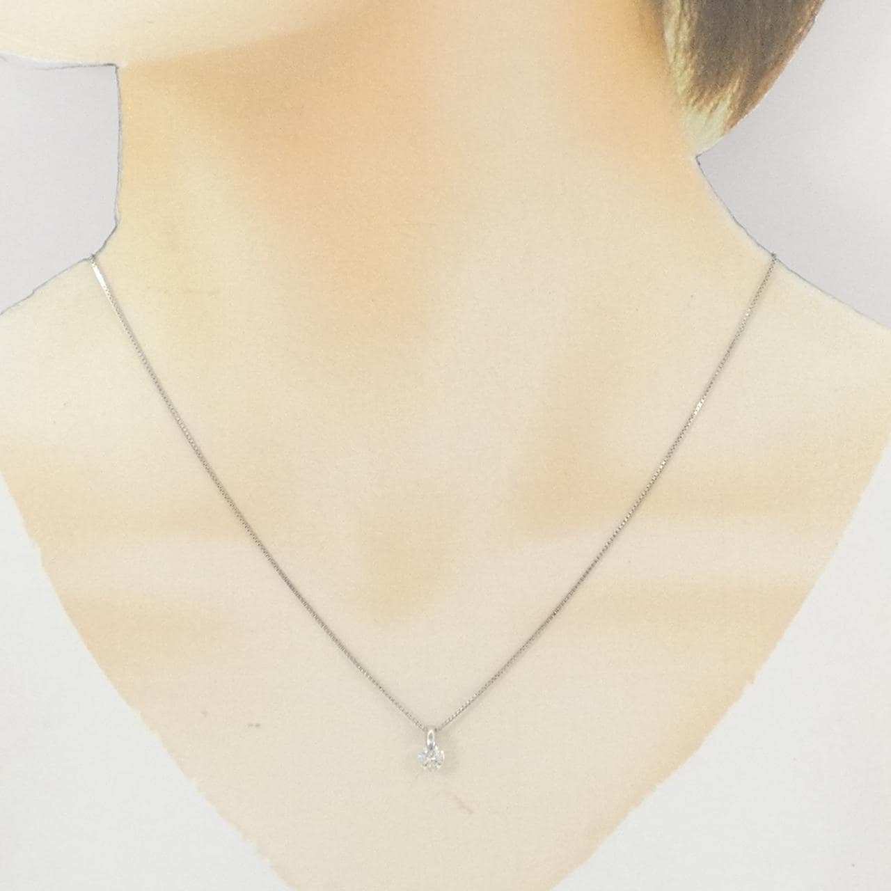 PT900/PT850 ダイヤモンド ネックレス 0.327CT