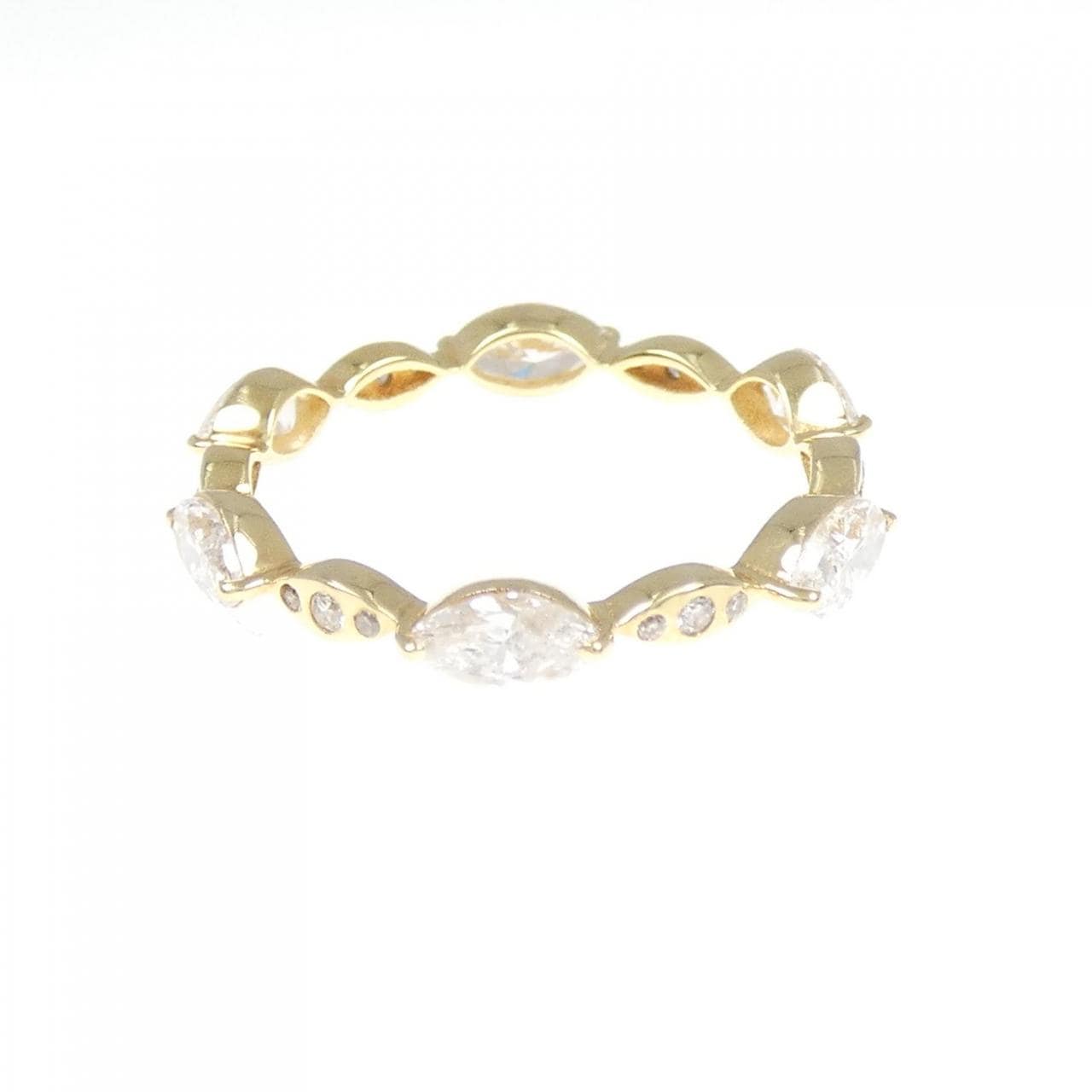 【新品】K18YG フルエタニティ ダイヤモンド リング 1.06CT