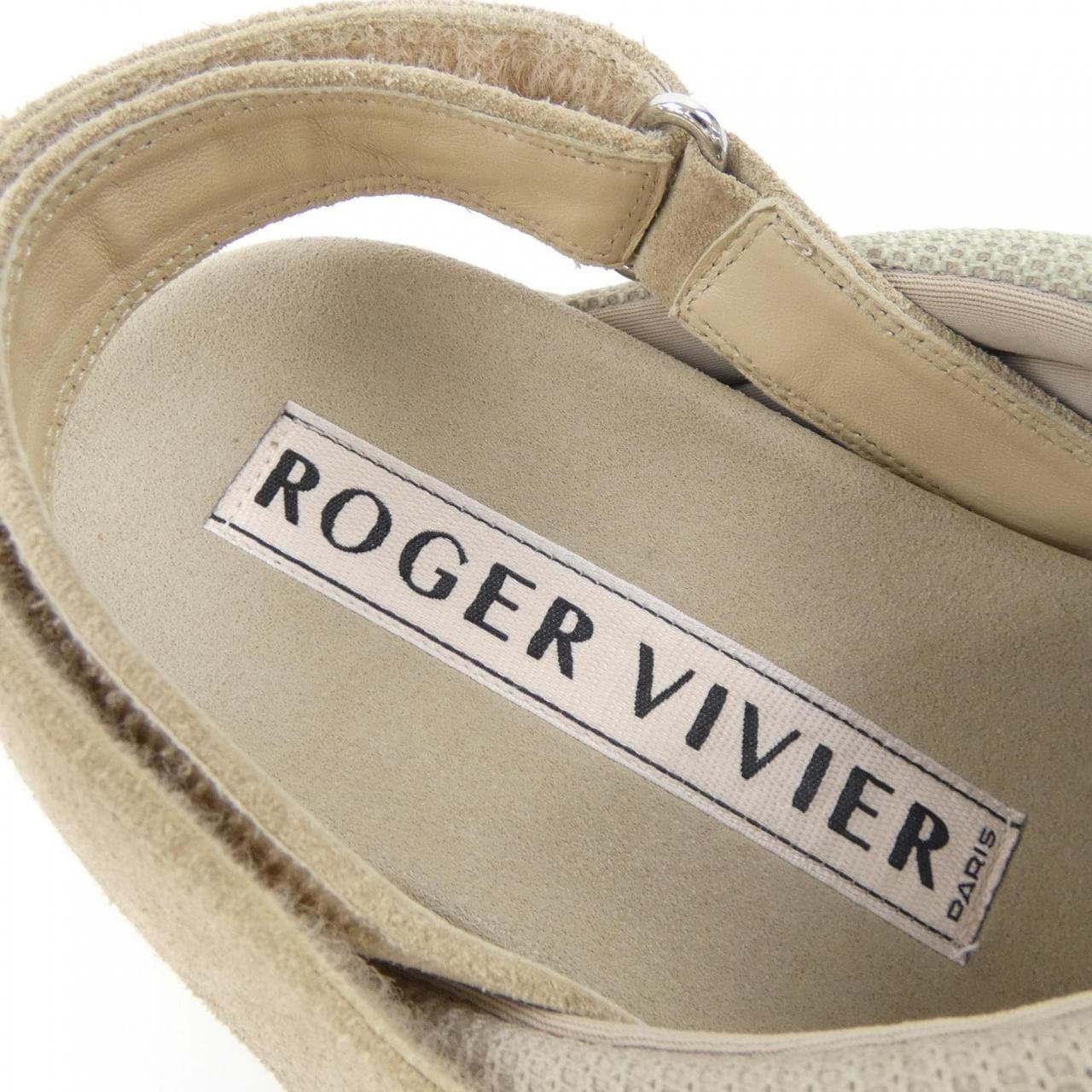 ロジェヴィヴィエ ROGER VIVIER ヴィヴランライトストラスバックル サンダル