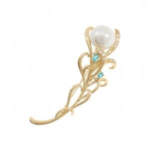 タサキ 白蝶パール ブローチ