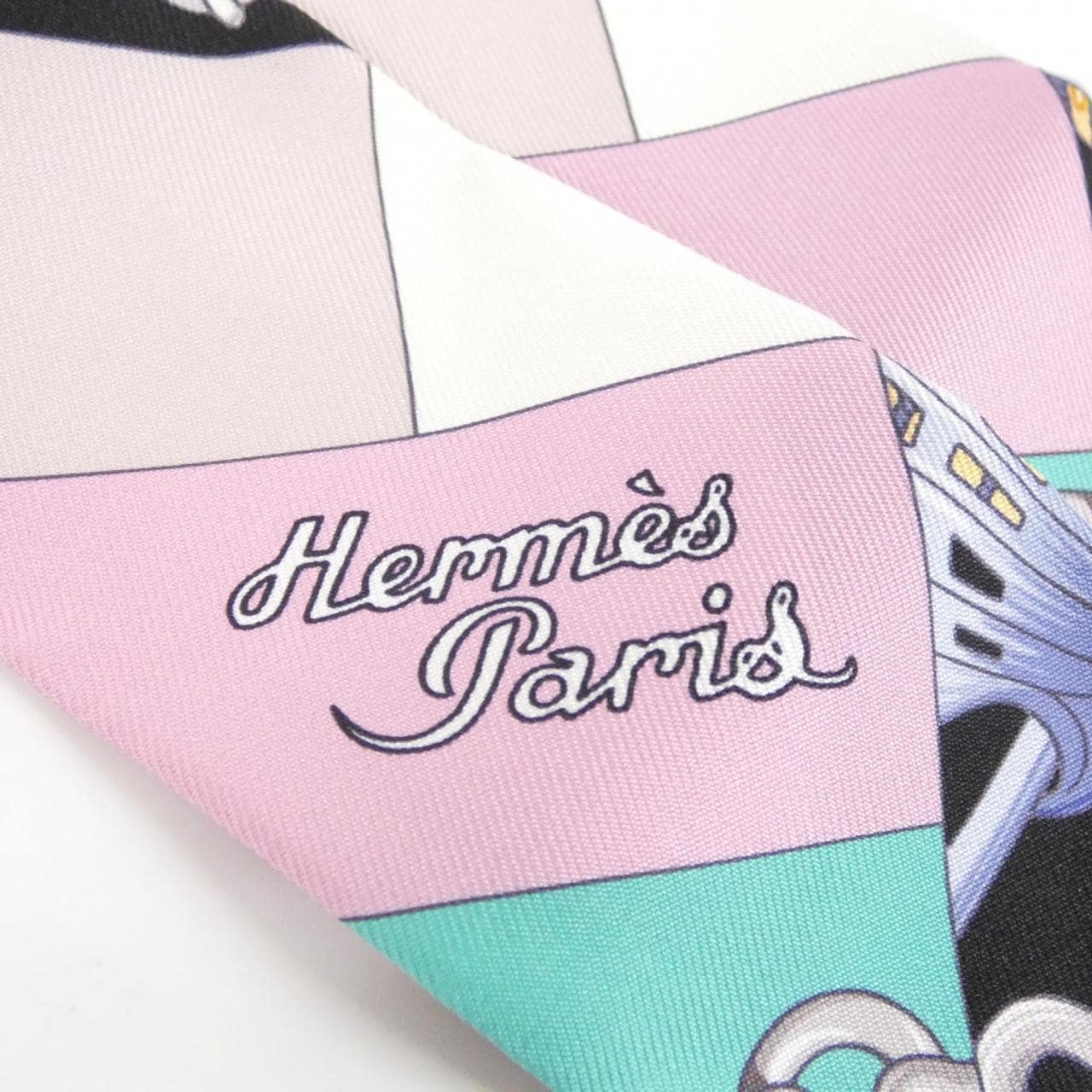 エルメス CLIQUETIS ツイリー 061574S スカーフ